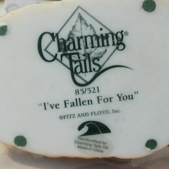 Charming Tails "I'VE FALLEN FOR YOU" Fitz and Floyd - Picture 4 of 6